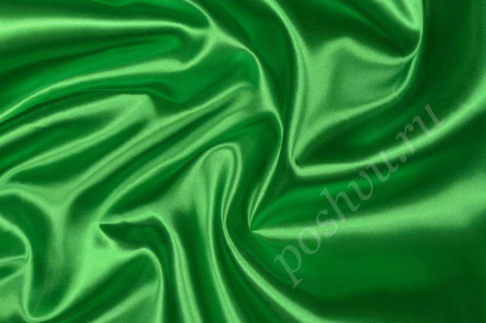 Атлас-сатин ЭКОНОМ, Burda, цвет зеленый, 67 гр/м2