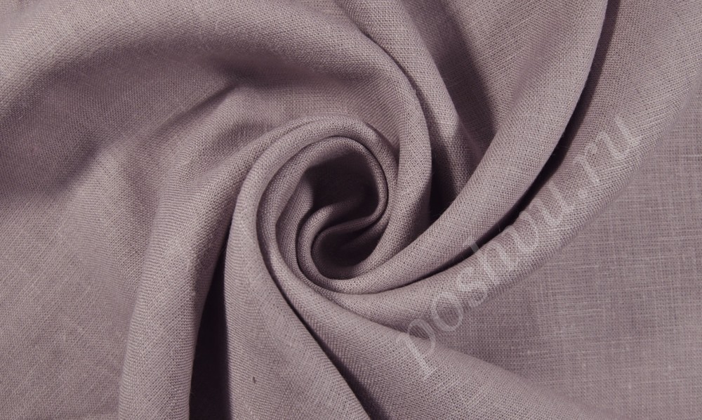 Костюмная льняная ткань "Kari" светло-лилового цвета