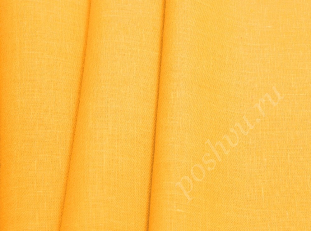 Льняная костюмная ткань "Kari" Желтого цвета